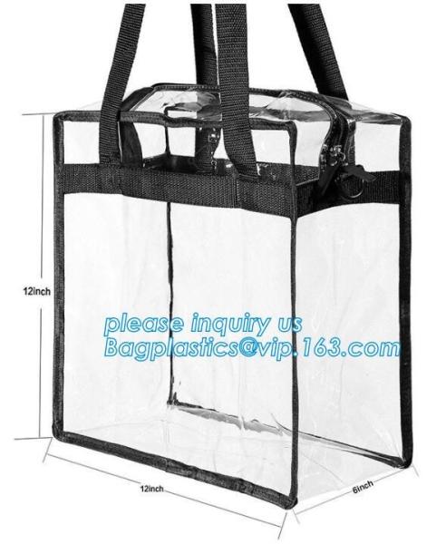 Multi-pockets School Outdoor Clear Transparent PVC Daypack Backpack, Heavy-duty clear PVC school travel backpack with pa