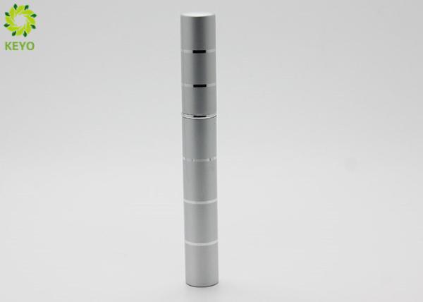 Cylindrical Aluminium Waterproof Eyeliner Pencil Silver Color With Applicator