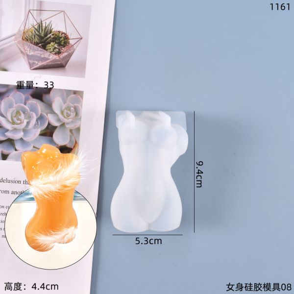 DIY crystal dropper mold simulates human body, male body, female body, model, stage decoration, silicone mold