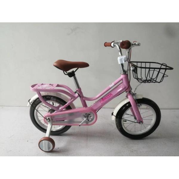 Cycle en acier pour enfants avec panier en acier avec roue d'entraînement