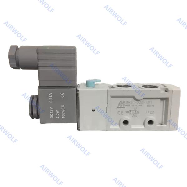 Mindman 5/2 Way 3/2 Way Aluminum Pneumatic Solenoid Valves DC24V AC220V AC110V DC12V MVSC-220-4E1 MVSC-220-4E2   MVSC-220-4E2-DC24-L