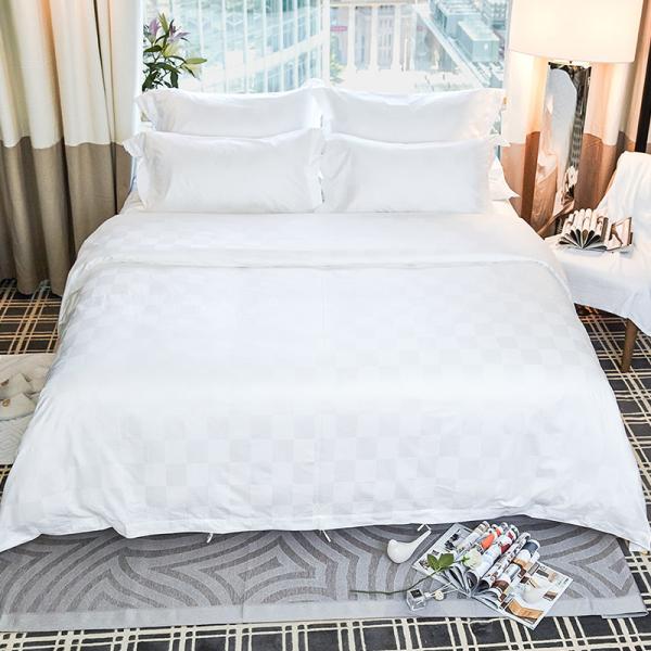 100% cotton hotel and home luxury bedding sets white jacquard hotel cotton comforter set bed sheet