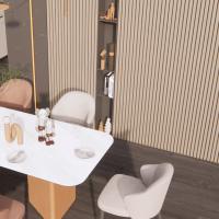 Revestimiento de pared de relé Panel de pared 3D fácil de instalar y ecológico para una decoración duradera