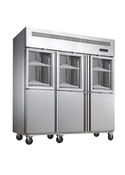 Refrigerador comercial de aço inoxidável 1 do congelador ereto industrial da cozinha/2/3 portas