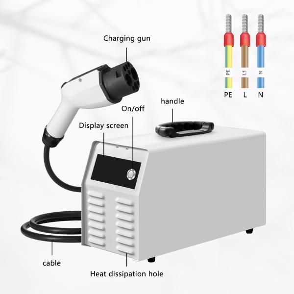 7kW GBT Charger Station GB/T Fast Portable DC Car Charger Moveable Mobile Assurance DC Fast Charger Purpose for Replace/Repair