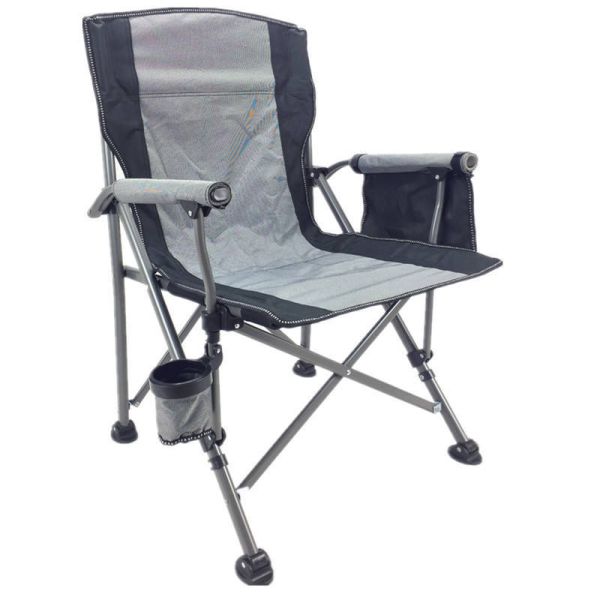 Aluminum 4.5KG Sturdy Outdoor Folding Chairs 60cm Wooden Folding Chair With Armrest