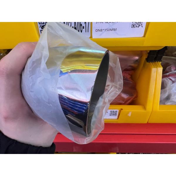 Raccord de tuyauterie à souder bout à bout en acier inoxydable à coude de 45 degrés, poli brillant, brossé, laminé au sable