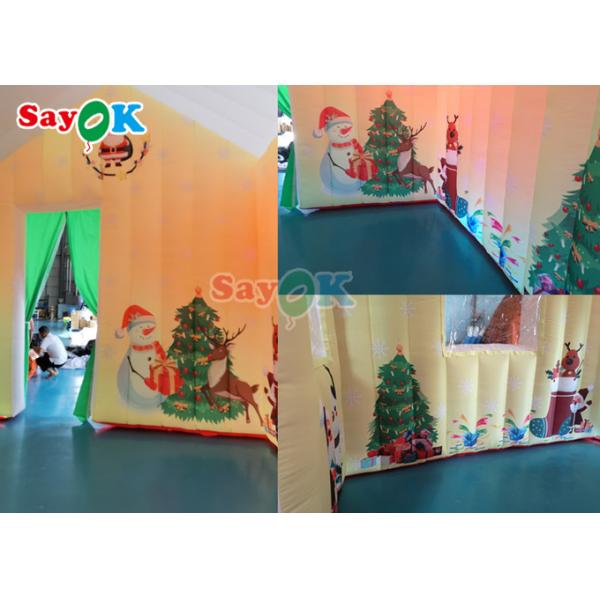 Oxford Cloth Giant Inflatable Christmas House Outdoor Camping Tent House
