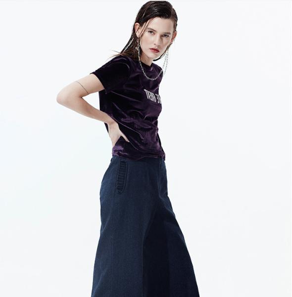 2019 New Arrival Summer Velvet Clothing T Shirt For Women