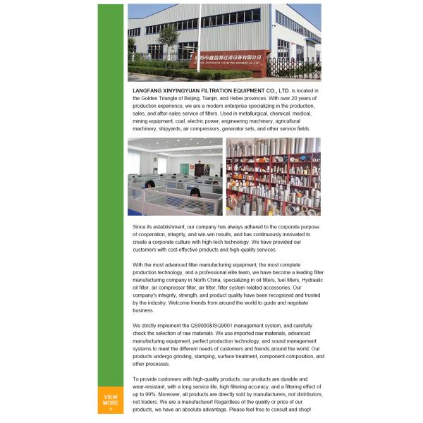 60207264 60207265 Air Compressor Engine Oil Filter Element for Universal Car Fitment