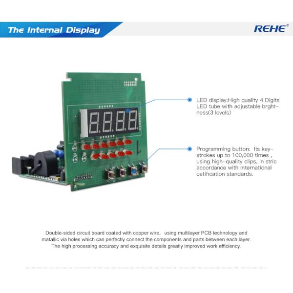 96*96mm Single Phase Intelligent A V HZ KWH Multifunction Power Meter with RS485