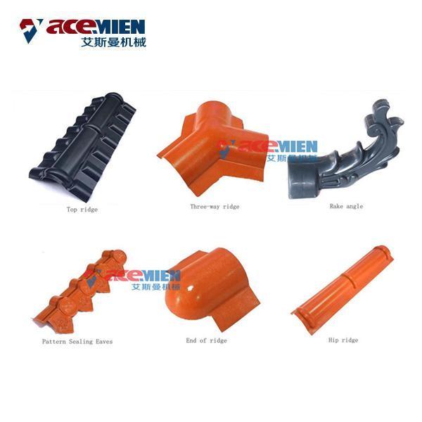 ASA Colored Corrugated Roofing Tile Making Machine , PVC Roof Tile Machine