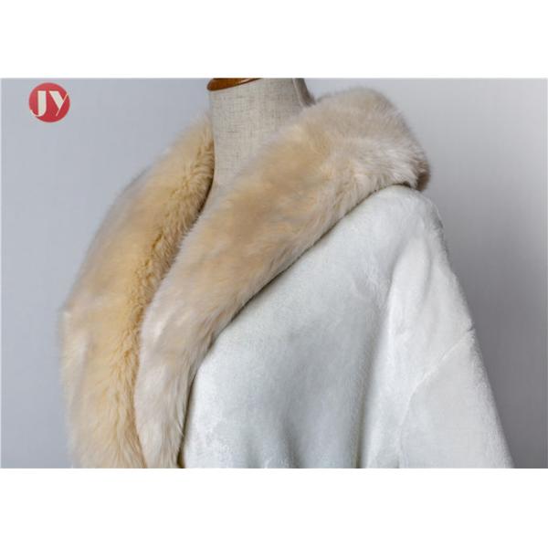 Hot Sale Extra Long Fleece Women Robe Night Gown luxury Fur Collar Bathrobe Plus Size Winter Thickening Dressing gown
