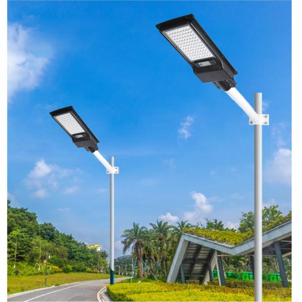 Waterproof ip65 outdoor garden park lighting SMD iron 80w 120w integrated all in one led solar street lights