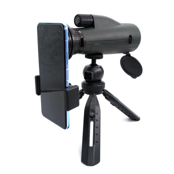 telescópio Birding do monocular de Telecope Smartphone do zumbido 10-30X50 para adultos
