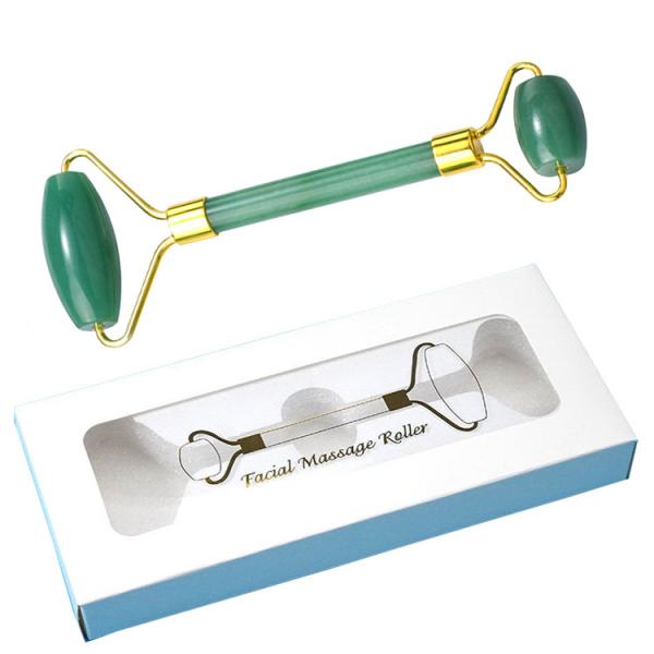 Custom Logo Packing Rose Quartz Eye Massage Roller Tool for Facial Face Jade Rollers