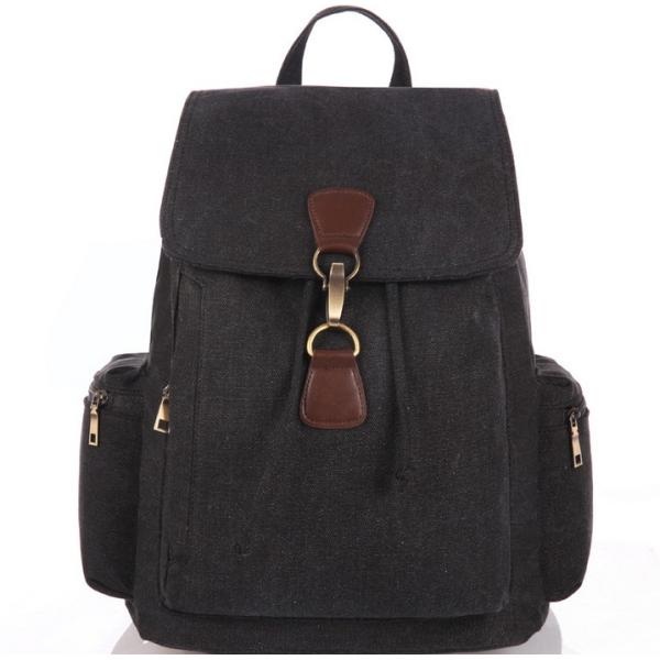 Female thick washed canvas backpack large-capacity leisure travel bag man bag tide