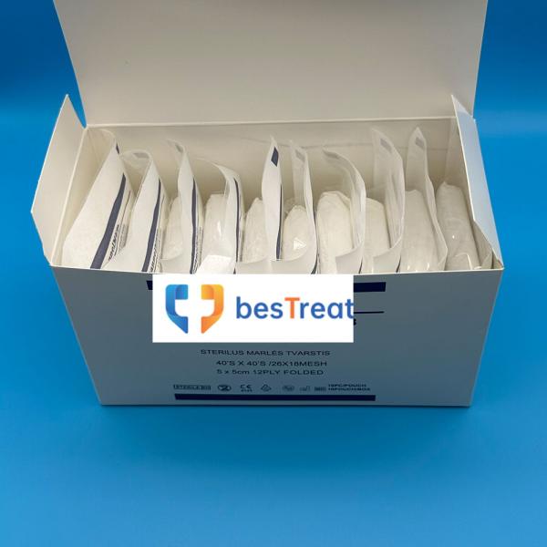 100% Cotton Sterile Medical Gauze Pads Premium Quality for Effective Wound Care