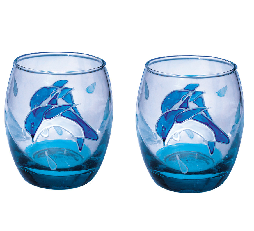 Sea Glass Votive Candle Holders