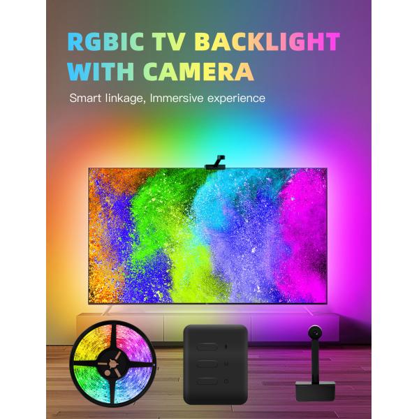 Voice Control Tuya Smart WiFi Ambient RGB TV Backlight Fit For 40-65 Inch