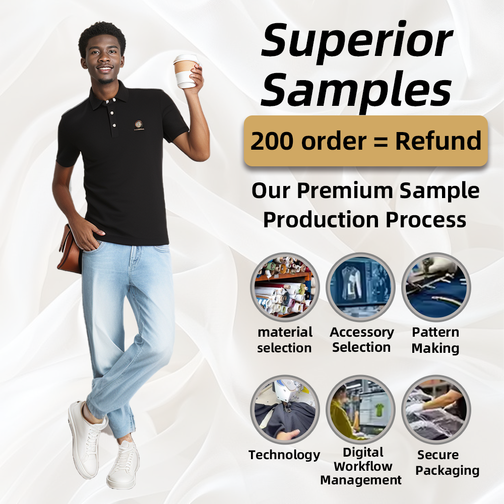 New Design Wholesale Custom Quick Dry Breathable Cotton Black Men's Pullover Polo T-shirts