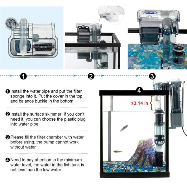 Plastic 16.9 Inches 90cm Extendable Aquarium Cleaning Tool For Tanks