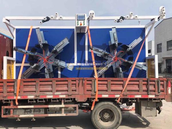Double Working Station PE Irrigation Pipe Coiler For Diameter 16-63mm