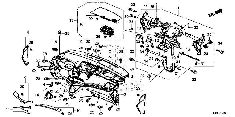 ABS Automobile Accessories for Honda CRV 2012-2017 OEM 77820-T0A-H81ZB Manufacturing