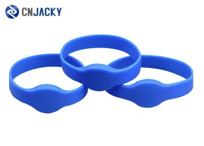 Custom Printing 14443A RFID Silicone Wristband , Rfid Watch Band 13.56mhz
