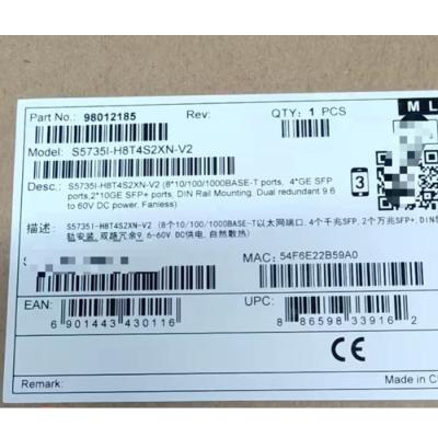 S5735I-H8T4S2XN-V2 Huawei Industrial Switch 8*10/100/1000BASE-T Ports , 4*GE SFP