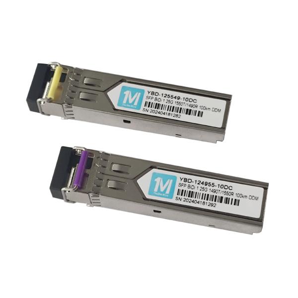 Fiber Optic Transceivers 1.25G BIDI 3km 1310nm/1550nm LC Connector DDM WDM Simplex Optical Module Transceiver SFP Module