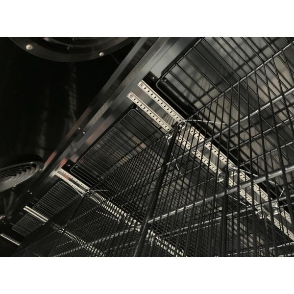 R290 затыкают в охладителя двери воздушного охлаждения цвете чистосердечного стеклянного черном