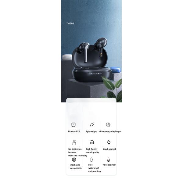 шум 4hours TWS Bluetooth Earbuds V5.1 активный отменяя беспроводное Earbuds