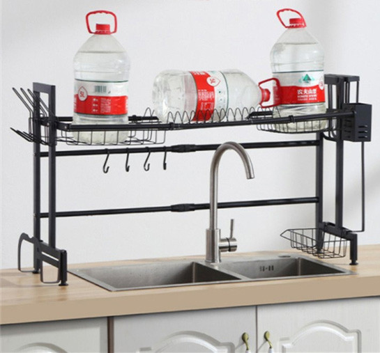 Retractable Over The Sink Adjustable Dish Rack 96x30x56cm Specification