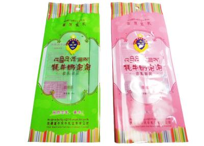 Recycled Gravure Printed Snack Packaging Bags , Long Back Seal Bag