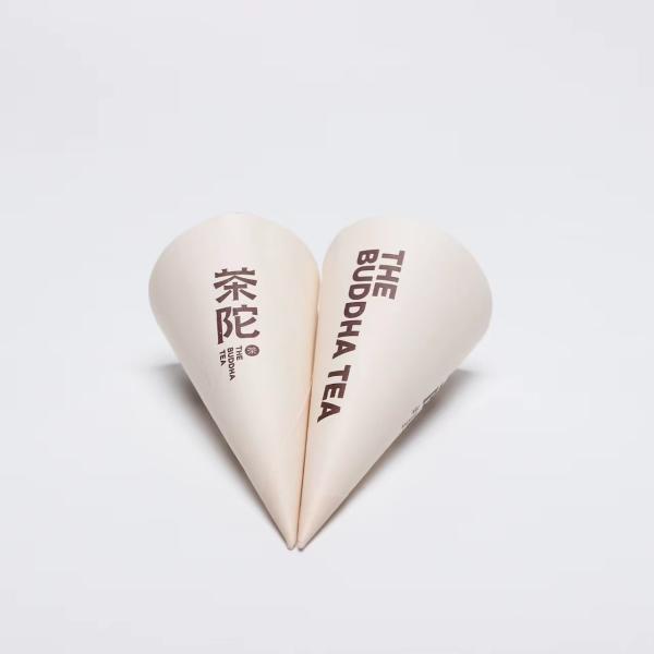 Logotipo de portapapel para helados conjunto de tubos crujientes para helados huevo portapapel afilado conjunto de cone de helados paquete