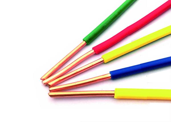 Shanghai Shenghua Group Cable Colored Single Wire Cable PVC Insulation Wire 70℃ Max Conductor Temperature