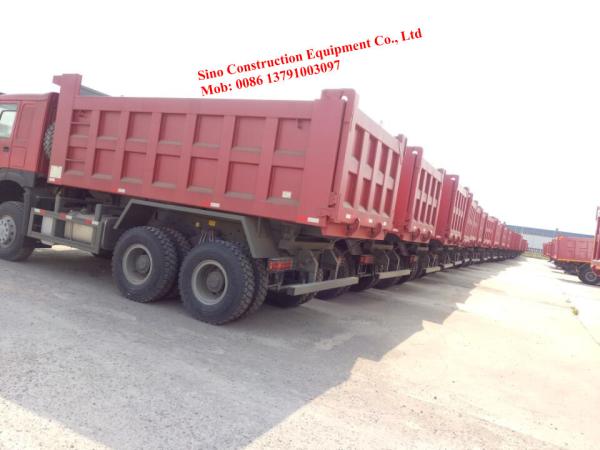 Caminhão de caminhão basculante 6x4 resistente de HOWO HW76 para construir