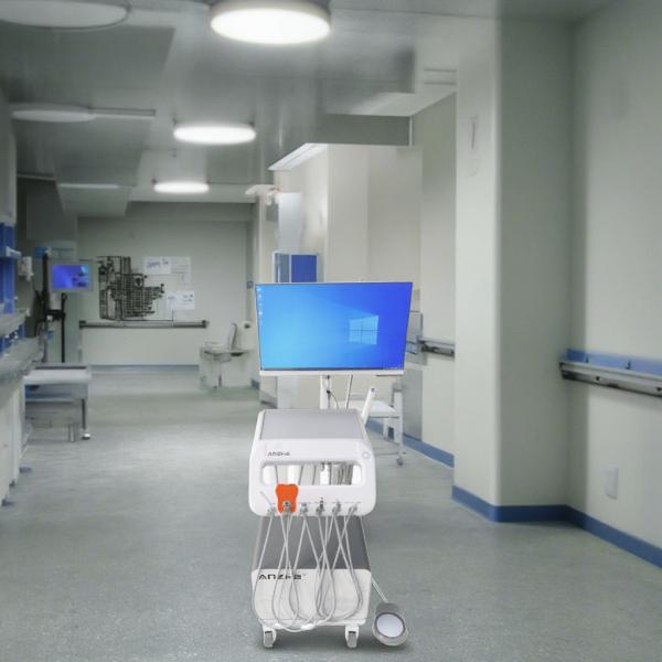 Foshan Anzhe Factory Dental Delivery Unit Popular Design Dental Operation Tray 220V Europe Standard Mobile Dental Cart