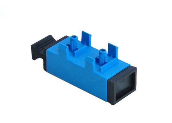 Low Insertion Loss SC UPC UPC  APC Single Mode with Plastic Foot Fiber Optic Adapter /Coupler
