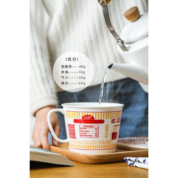 Sustainable Ceramic Instant Noodle Bowl , Porcelain Ceramic Ramen Bowl Set