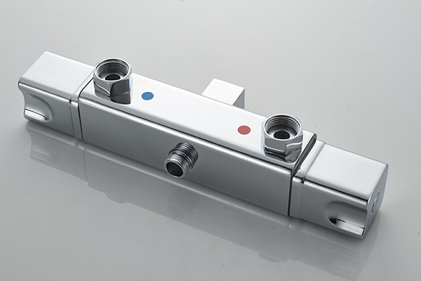 Chrome Finished Brass Thermostatic Shower Set Cold And Hot Water ROVATE