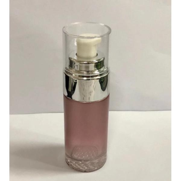 Bouteilles en verre de lotion, emballage cosmétique avec l'OEM de logo adapté aux besoins du client par pompe et de peinture