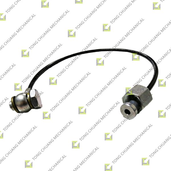 300mm Flat Head Signal Oil Pipe，Control Oil Pipe，Signal Hydraulic Hose，Pilot Hose，Induction Oil Pipe，Signal Oil Pipe for Pump Truck，Hydraulic Signal Tube，Signal Rubber Hose，Detection Oil Pipe