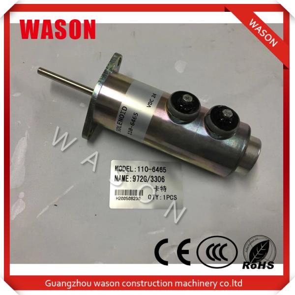 24V Shutdown Diesel oil solenoid valve 110-6465 110-6466  For CAT Engine Part