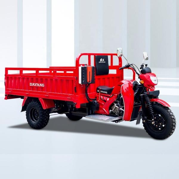 Capacidade de carga de 1200 kg Motos de carga de três rodas refrigeradas a ar com transmissão de eixo