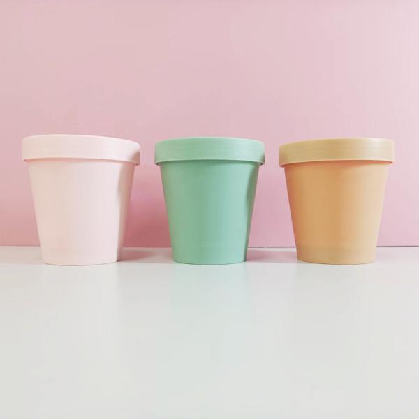 Free Samples Eco Friendly 250ml Plastic Jars With Lids Face Cream Packaging