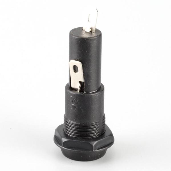 H3-44 6x30 Fuse Block 4.8mm Faston Terminal Panel Fuse Holders 15A 6x32 Bayonet Mount