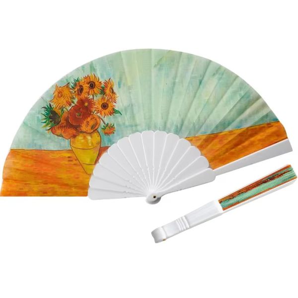 Personalized Folding Hand Fan Classic Paintings Plastic Hand Fan Custom