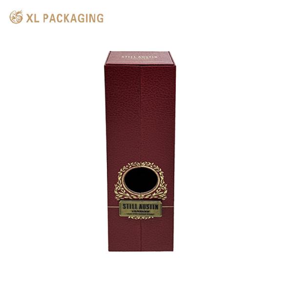  XL Packaging Custom Packaging Box Factory Custom Elegant Whisky Wine Box Double Door Magnet Cardboard Wine Gift Box Packaging With Logo